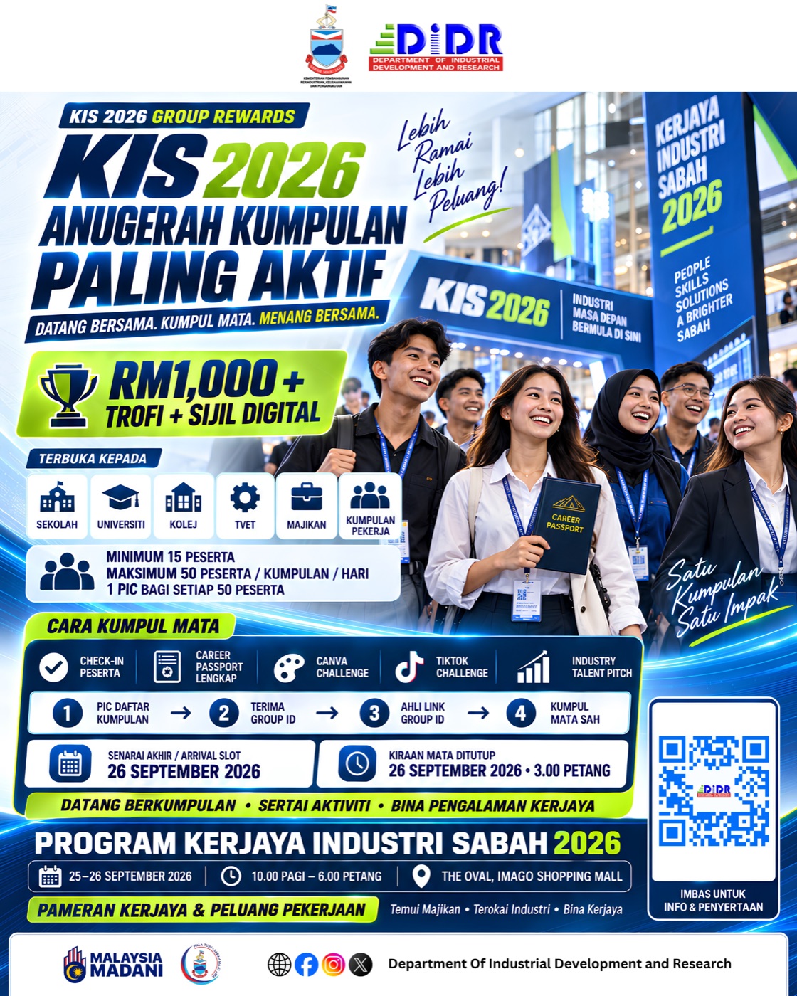 Poster rasmi Anugerah Kumpulan Paling Aktif